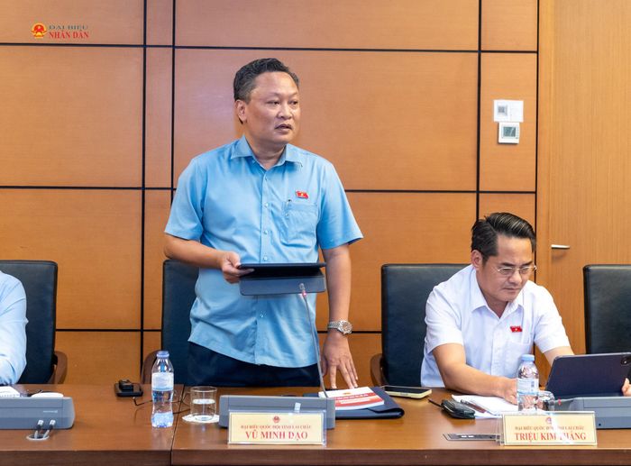 ĐBQH Vũ Minh Đạo (Lai Châu) phát biểu. Ảnh: Mạnh Hưng