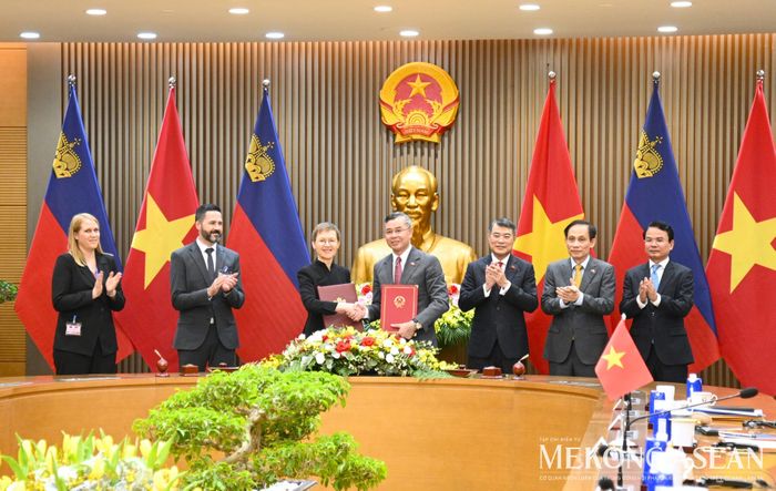 Lễ ký Hiệp định thuế giữa Việt Nam và Liechtenstein. Ảnh: Đỗ Thảo - Mekong ASEAN