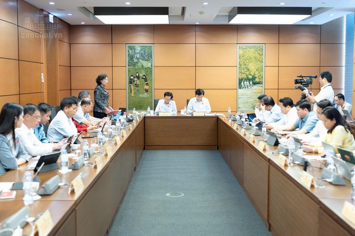 Các ĐBQH thảo luận tại Tổ về tình hình thực hiện Kế hoạch phát triển kinh tế - xã hội năm 2026 và dự kiến kế hoạch phát triển kinh tế - xã hội năm 2027