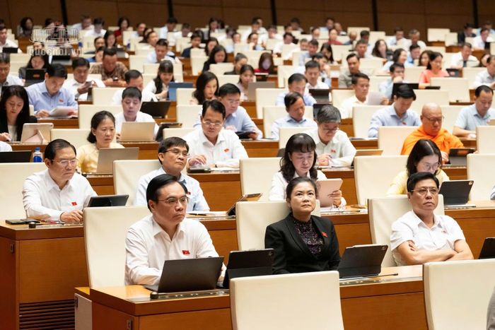 Các đại biểu dự phiên họp.