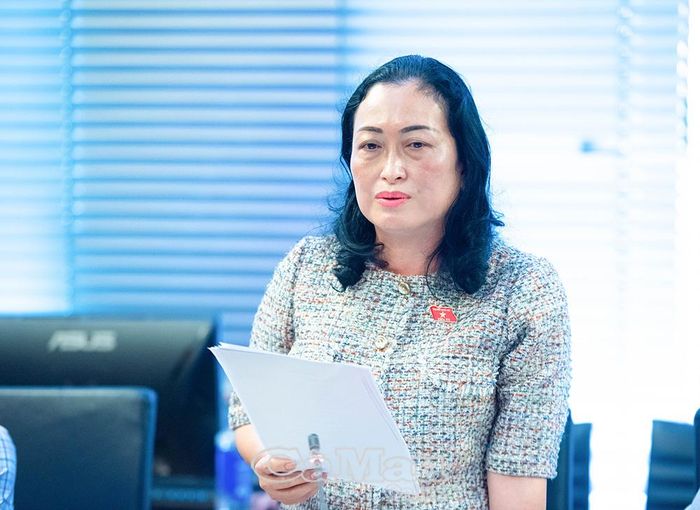Đại biểu Trần Thị Hoa Ry đề nghị đẩy nhanh phân bổ nguồn lực, có cơ chế phù hợp với địa phương khó khăn và đổi mới chính sách giảm nghèo theo hướng bền vững.