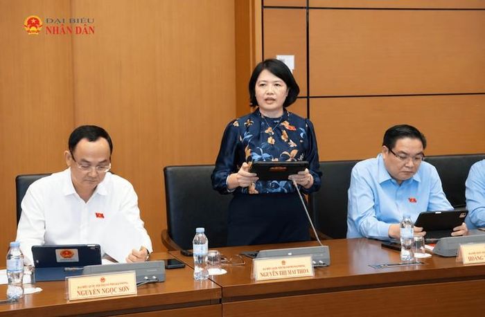 ĐBQH Nguyễn Thị Mai Thoa (Đoàn ĐBQH TP Hải Phòng). Ảnh: Lâm Hiển