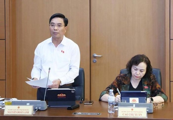 Phó Chủ tịch Quốc hội, Thượng tướng Nguyễn Doãn Anh phát biểu. Ảnh: Media Quốc hội
