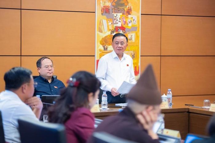 Thường trực Ban Bí thư Trần Cẩm Tú phát biểu. Ảnh: Phạm Thắng