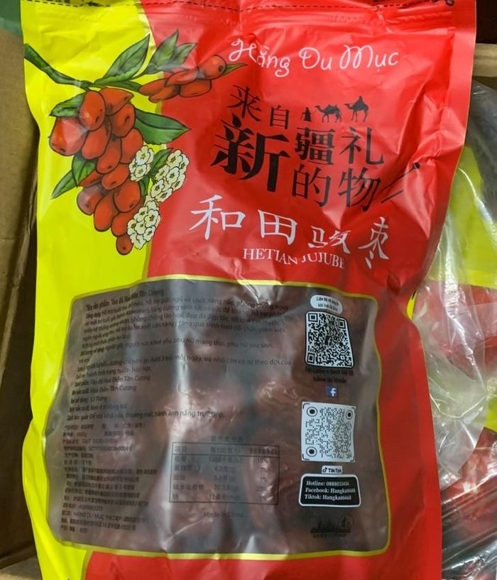 Sản phẩm táo đỏ thương hiệu Hằng Du Mục. Ảnh: CACC.