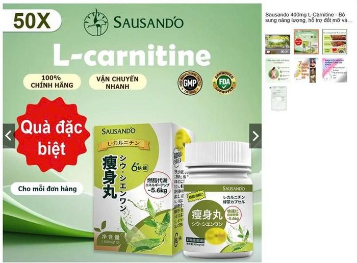 Sản phẩm thực phẩm Sausando Slimming capsule đang được quảng cáo và kinh doanh trên sàn thương mại điện tử (Shopee) với thông tin Giấy tiếp nhận đăng ký bản công bố sản phẩm số 5218/2023/ĐKSP ngày 16/06/2023 cho sản phẩm "Sausando Slimming capsule". Ảnh: Cục ATTP cung cấp