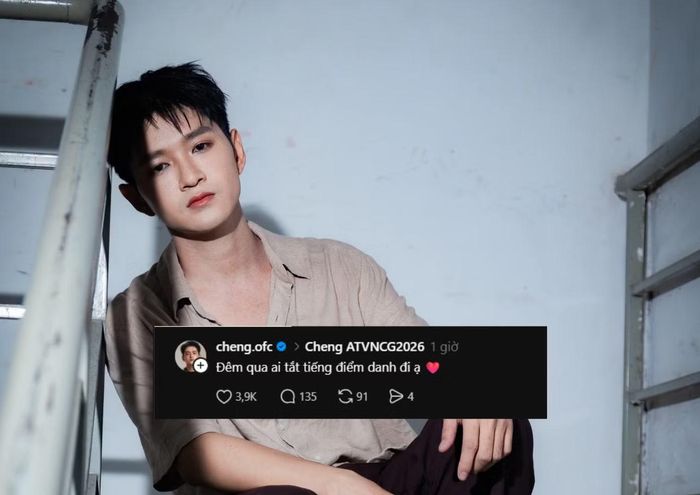  Cheng "điểm danh" những Gai Con đã khản giọng vì độ "nhiệt" của đêm diễn. Dưới bình luận, Vương Anh Tú nhanh chóng "điểm danh", Huỳnh Lập cũng xác nhận Mew Amazing đã tắt tiếng. 