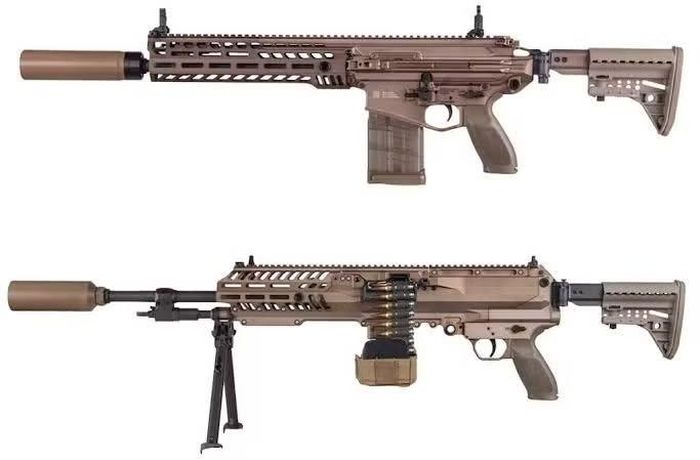 Đại diện của SIG Sauer - ông Jason St. John đã nói về những thay đổi bên lề triển lãm thường niên của Hiệp hội Lục quân Mỹ (AUSA), lực lượng này đã nhận được các khẩu M250 cơ bản như một phần của chương trình Vũ khí Thế hệ Tiếp theo (NGSW).