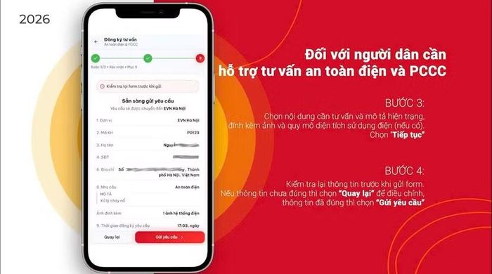 Các bước hướng dẫn chi tiết, nhanh gọn, dễ sử dụng trên Mini App “Tư vấn an toàn PCCC trong quản lý sử dụng điện”