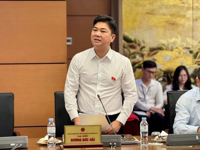 Đại biểu Dương Đức Hải đóng góp nhiều ý kiến