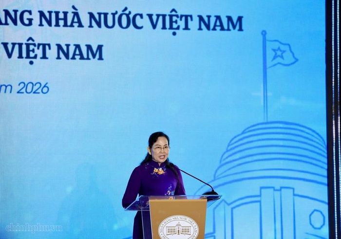 Chủ tịch Hội Liên hiệp Phụ nữ Việt Nam Lê Thị Thủy phát biểu - Ảnh: chinhphu.vn/Phương Nguyên