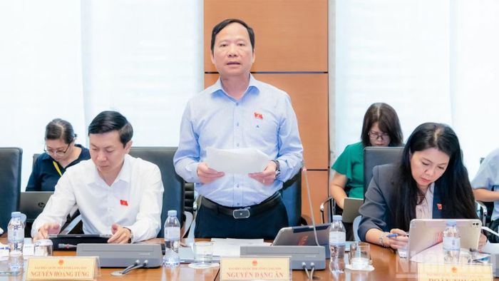 Đại biểu Nguyễn Đặng Ân (Đoàn Lạng Sơn). (Ảnh: DUY LINH)