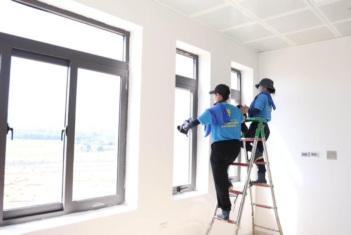 Dự án xây dựng Bệnh viện đa khoa tỉnh Tuyên Quang đã đạt hơn 93% tiến độ. (Ảnh: ĐỨC THẮNG)