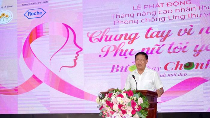 Thứ trưởng Đỗ Xuân Tuyên phát biểu tại lễ phát động. (Ảnh THANH HẢI)