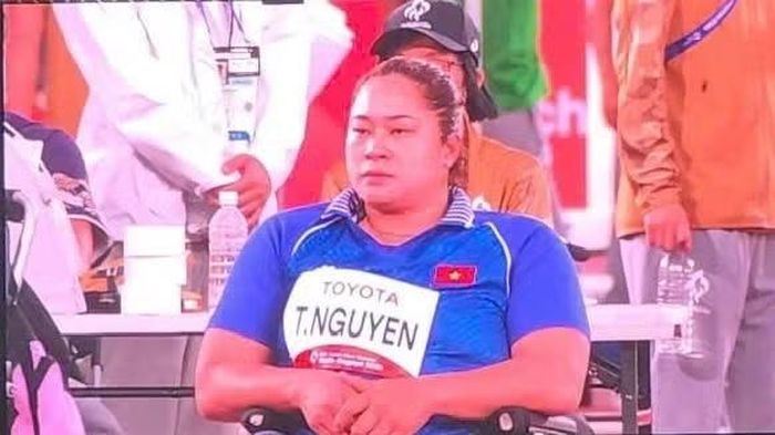 Nguyễn Thị Ngọc Thúy giành Huy chương Đồng nội dung ném lao nữ. (Ảnh: Ủy ban Paralympic Việt Nam)