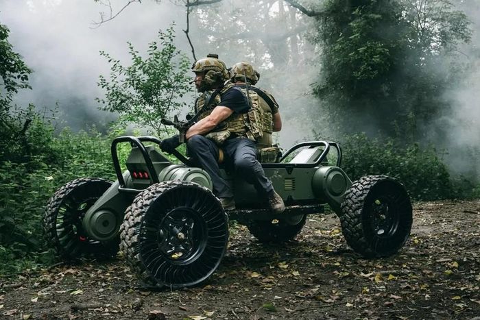 Mẫu thiết kế phương tiện mặt đất không người lái dạng mô-đun VARAN. Ảnh: Stratonex Defence Technologies