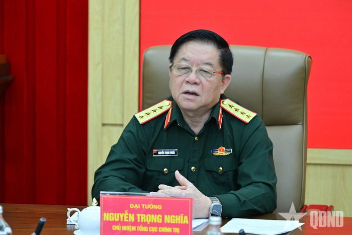 Đại tướng Nguyễn Trọng Nghĩa chủ trì hội nghị.