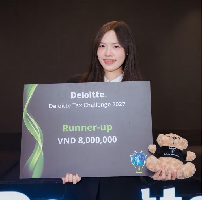 Trần Anh Thư đoạt danh hiệu Á quân tại vòng Chung kết quốc gia 'Deloitte Tax Challenge 2027'.