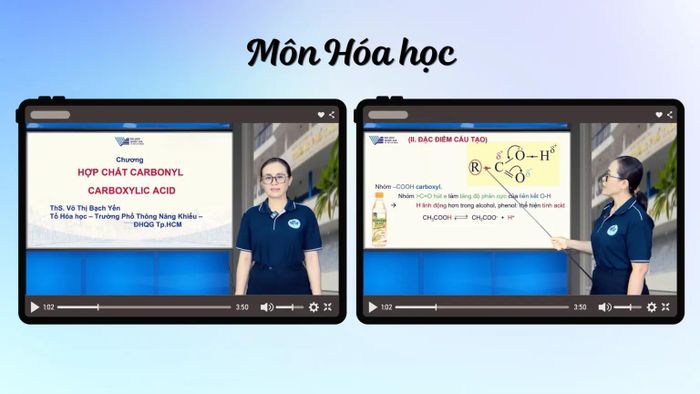  Bài giảng trực tuyến môn Hóa học - Ảnh: THANH HÙNG 
