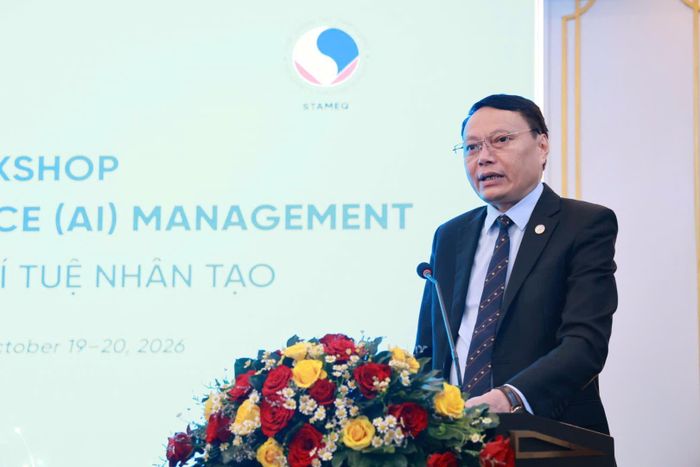  TS Trần Hậu Ngọc, Phó Chủ tịch Ủy ban Tiêu chuẩn đo lường chất lượng quốc gia phát biểu 
