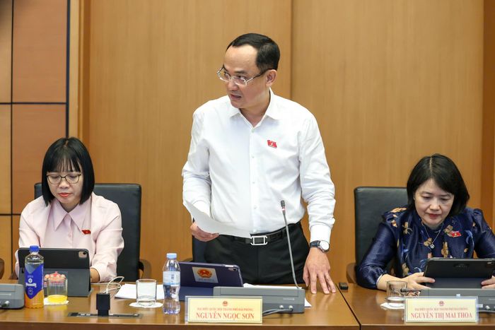 Đại biểu Nguyễn Ngọc Sơn (Hải Phòng). Ảnh: VIẾT CHUNG