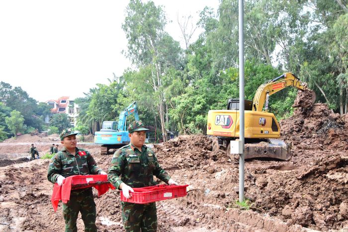  Lực lượng tìm kiếm, quy tập hài cốt liệt sĩ tại Công viên Lê Thị Riêng trong đợt tìm kiếm thứ hai, triển khai từ ngày 15-10 