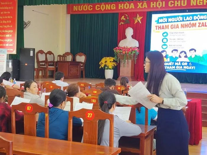 Người dân xã Xuân Cảnh (tỉnh Đắk Lắk) tại buổi tư vấn việc làm năm 2026. (Ảnh: Trung tâm Dịch vụ việc làm Đắk Lắk cung cấp)