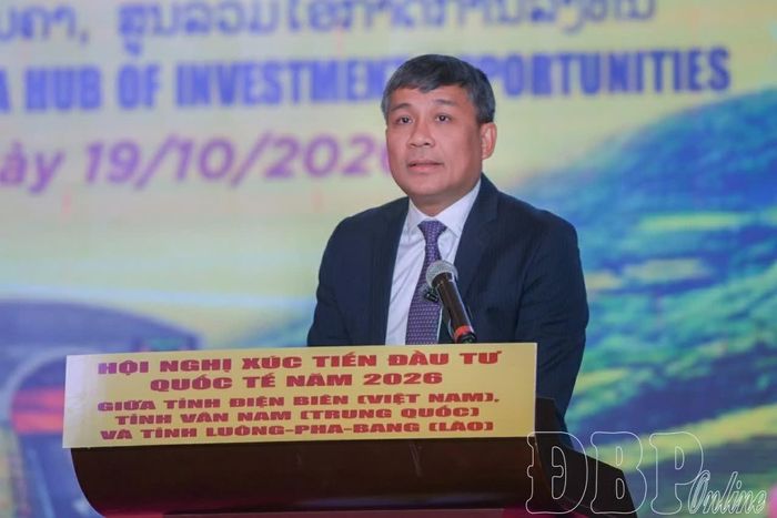Thứ trưởng Thường trực Bộ Ngoại giao Nguyễn Minh Vũ phát biểu tại hội nghị. (Ảnh: ĐBP Online)
