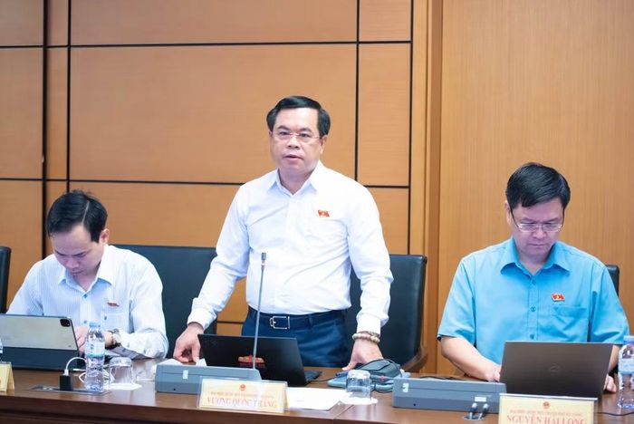 Đại biểu Quốc hội Vương Quốc Thắng phát biểu. Ảnh: QH.