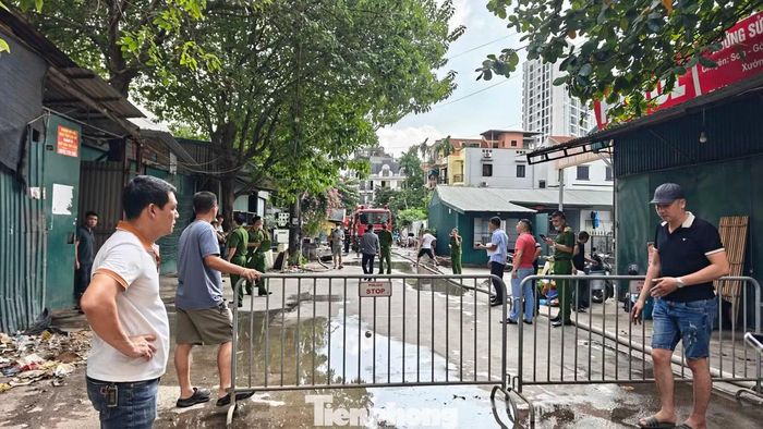 Khu vực lối vào bị phong toả.