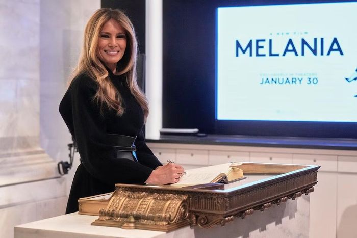  Phim tài liệu về Melania cũng gây sốt trong năm 2026, nhưng không bù được chi phí. Ảnh: AP. 