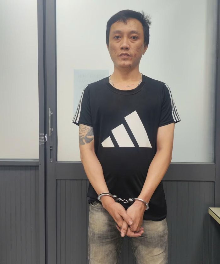 Huỳnh Lương Lộc tại cơ quan công an.