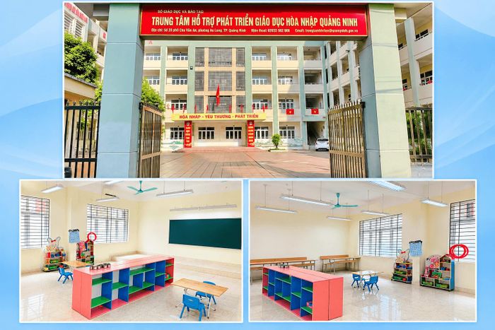 Bên trong Trung tâm Hỗ trợ phát triển giáo dục hòa nhập Quảng Ninh mới đi vào hoạt động.