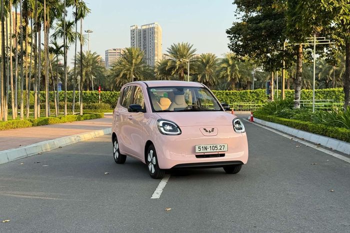 Wuling Macaron mới được giới thiệu trong một sự kiện tại Hà Nội vào ngày 16/10. Ảnh: Đình Nam