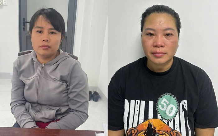 Các đầu mối tiêu thụ thịt chó (từ trái qua phải): Lương Thị Thảo, Đinh Văn Thịnh, Đặng Thị Tho, Nguyễn Thị Ngọc. Ảnh: CA
