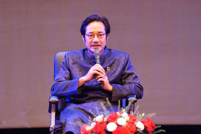 Nghệ sỹ Ưu tú Bùi Như Lai, Hiệu trưởng Trường Đại học Sân khấu-Điện ảnh Hà Nội. (Ảnh: PV/Vietnam+)