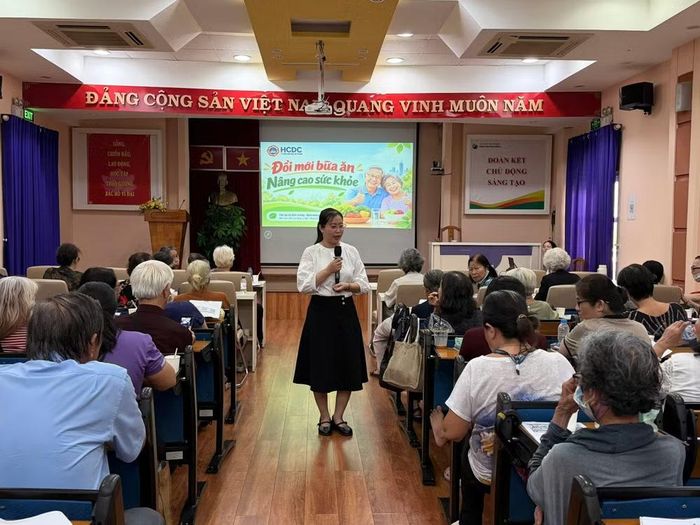 Các hoạt động triển khai Tuần lễ dinh dưỡng tại Thành phố Hồ Chí Minh. (Ảnh: PV/Vietnam+)