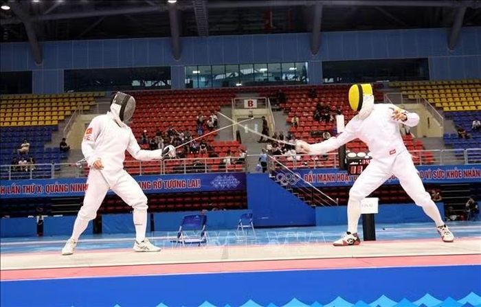 Trận chung kết giữa nam vận động viên Việt Nam và Philippines.