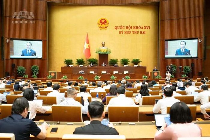 Quang cảnh phiên họp sáng 19/10 (Ảnh: Media Quốc hội).