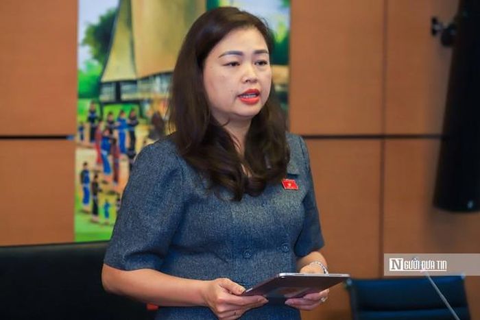 ĐBQH Đoàn Thị Lê An (Ảnh: Hữu Thắng).