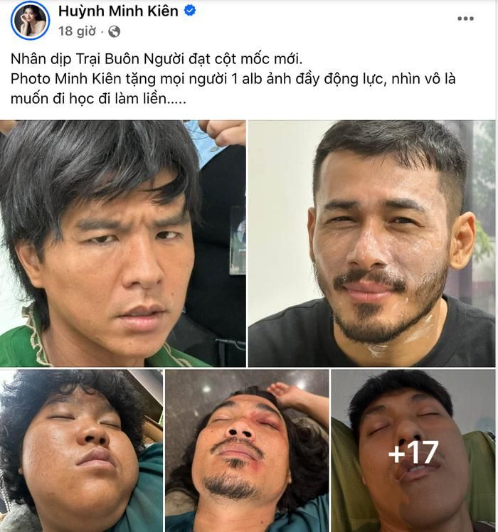 Á hậu Minh Kiên thu hút sự chú ý khi đăng tải album ảnh hậu trường Trại Buôn Người.
