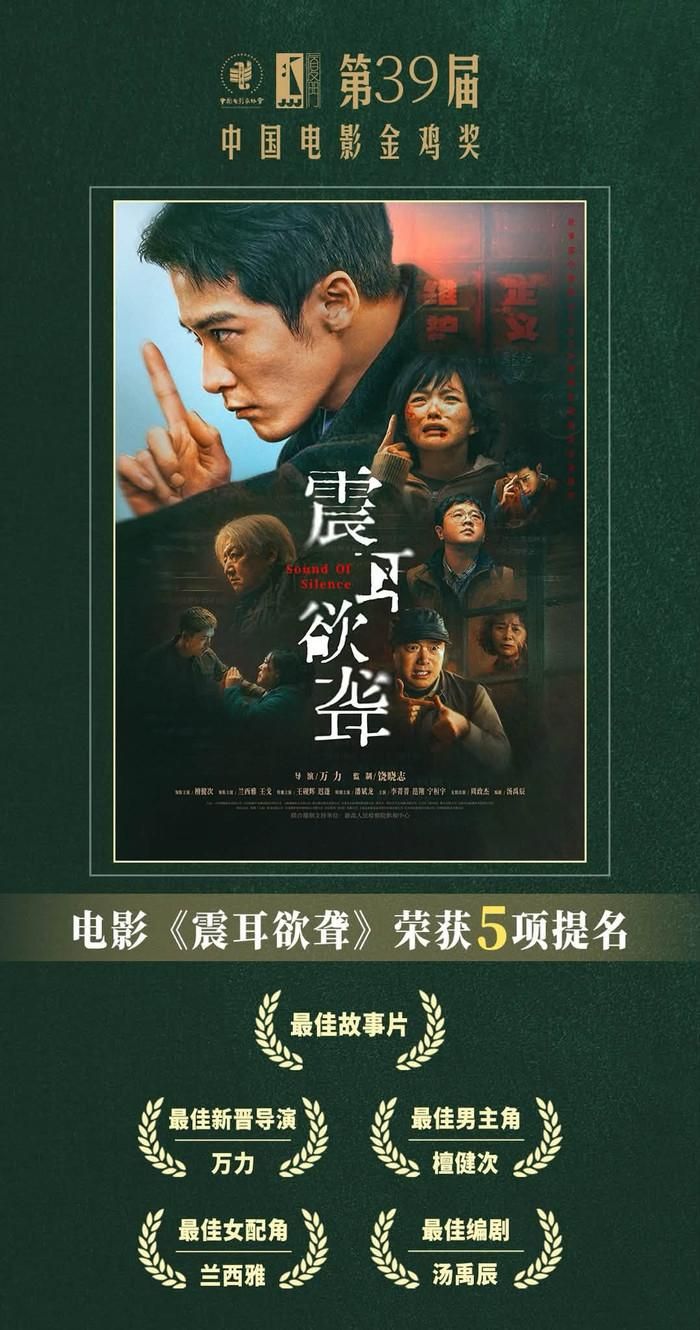 Đàn Kiện Thứ lần đầu nhận đề cử Nam diễn viên chính xuất sắc nhất tại Giải thưởng Điện ảnh Kim Kê.