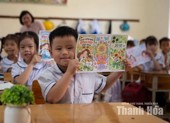 Món quà nhỏ dành tặng mẹ đã hoàn thành.