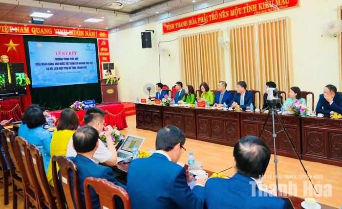 Toàn cảnh hội nghị tại điểm cầu tỉnh Thanh Hóa.