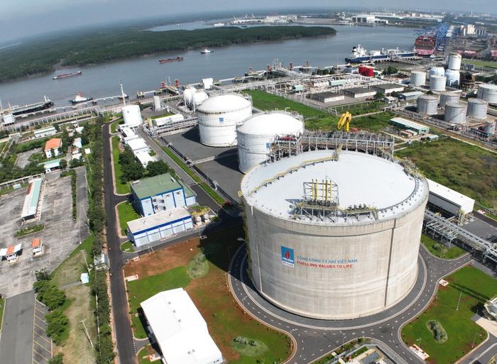 Kho LNG Thị Vải của PV GAS. Ảnh: Quang Lưu.