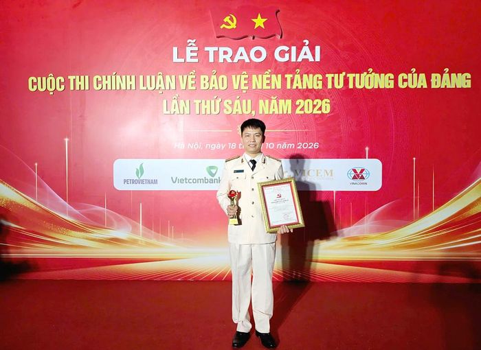  Tác giả Hoàng Duy Quân, Công an thành phố Bắc Ninh đoạt giải Khuyến khích tại Cuộc thi. 