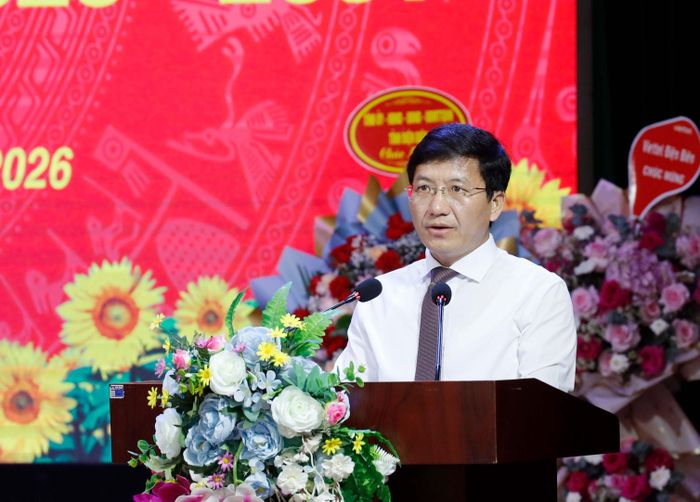 Phó Bí thư Tỉnh ủy, Chủ tịch Ủy ban MTTQ Việt Nam tỉnh Mùa A Vảng phát biểu chỉ đạo tại đại hội.