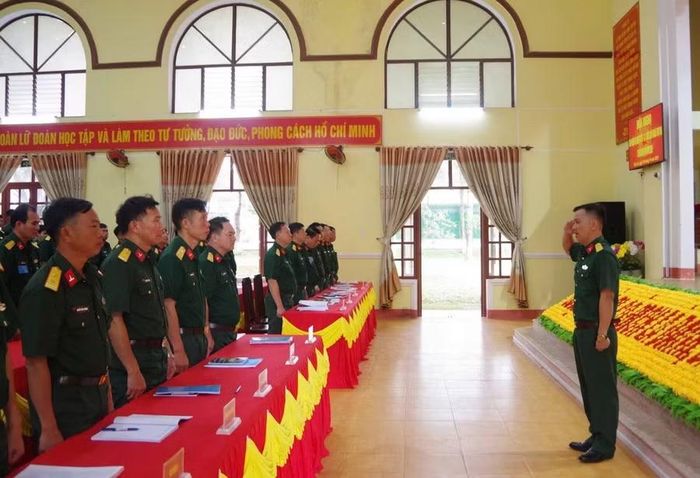  Cán bộ, chiến sĩ Lữ đoàn Pháo phòng không 234 quyết tâm hoàn thành tốt nhiệm vụ diễn tập năm 2026. Ảnh: Nguyễn Tú 