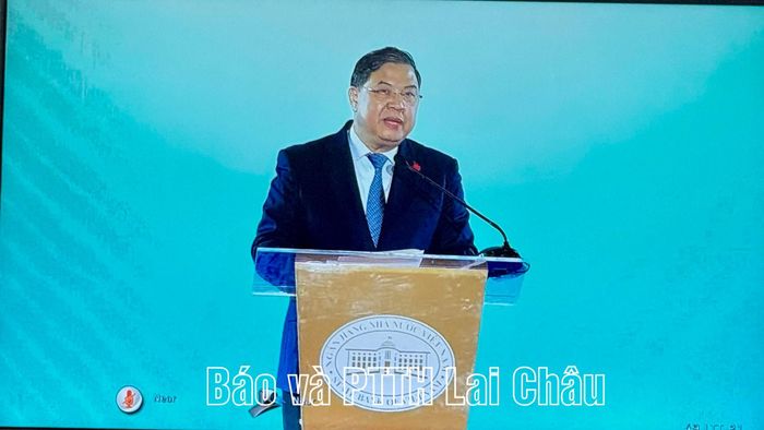 Phó Thủ tướng Chính phủ Phạm Gia Túc phát biểu chỉ đạo tại điểm cầu Trung ương.