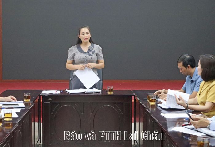 Đồng chí Nguyễn Thị Hương - Phó Giám đốc Sở Y tế phát biểu kết luận buổi họp.